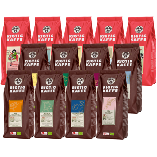 Rigtig Kaffe Mixpakke 5,7kg Hele kaffebønner