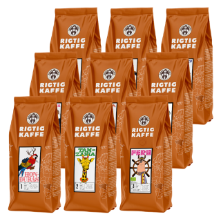 Rigtig Kaffe Verdens Kaffe - 9x400g