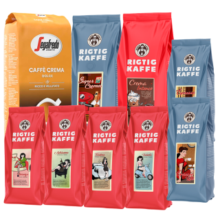 Rigtig Kaffe Bestsellers Mixpakke 6kg Hele kaffebønner Rigtig Kaffe Bestsellers Mixpakke 6kg Hele kaffebønner