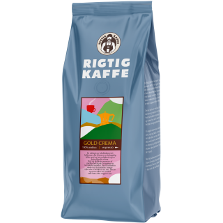 Rigtig Kaffe Gold Crema 500g Hele kaffebønner
