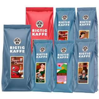 Rigtig Kaffe Mixpakke 4,5kg Hele kaffebønner Rigtig Kaffe Mixpakke 4,5kg Hele kaffebønner