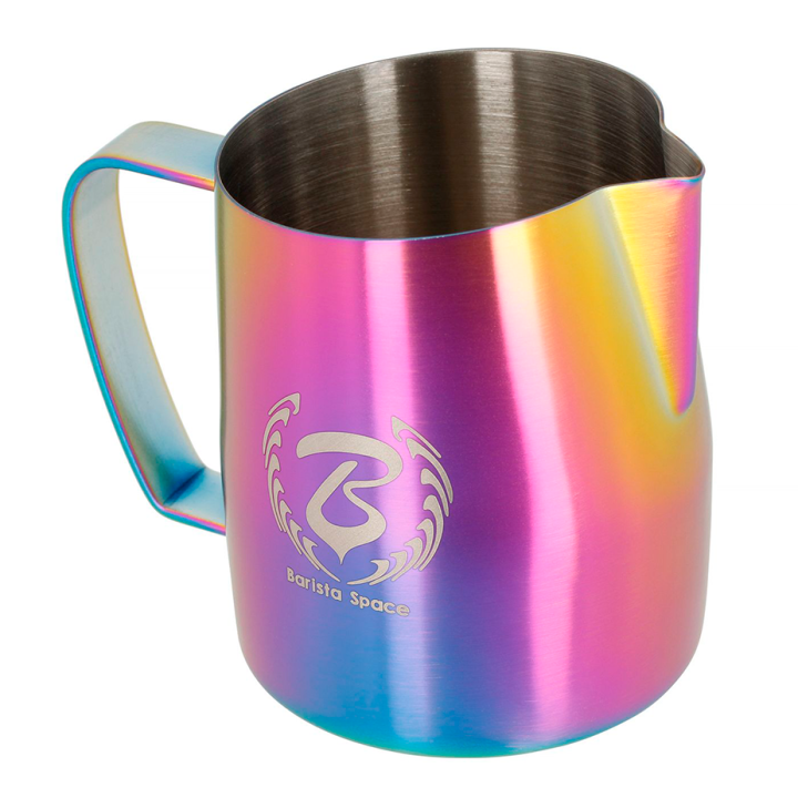 Barista Space Sandy Rainbow Mælkekande 0,45L Titanium Barista Space Sandy Rainbow Mælkekande 0,45L Titanium