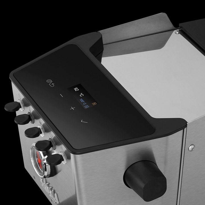 Gaggia Classic GT Stål Espressomaskine Inkl. Gaggia MDF 55 Chrome Espressokværn & House of Barista Knockbox
