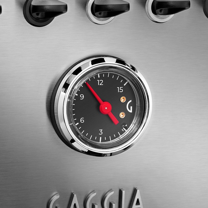 Gaggia Classic GT Stål Espressomaskine Inkl. Gaggia MDF 55 Chrome Espressokværn & House of Barista Knockbox