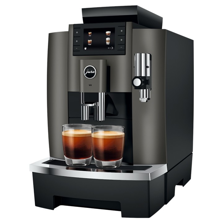 Jura W8 (EA) Espressomaskine Inkl. 2,5L Cooler, Pleje, Kopper & 6kg Kaffe Jura W8 (EA) Espressomaskine Inkl. 2,5L Cooler, Pleje, Kopper & 6kg Kaffe