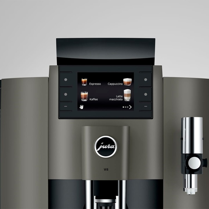 Jura W8 (EA) Espressomaskine Inkl. 2,5L Cooler, Pleje, Kopper & 6kg Kaffe Jura W8 (EA) Espressomaskine Inkl. 2,5L Cooler, Pleje, Kopper & 6kg Kaffe