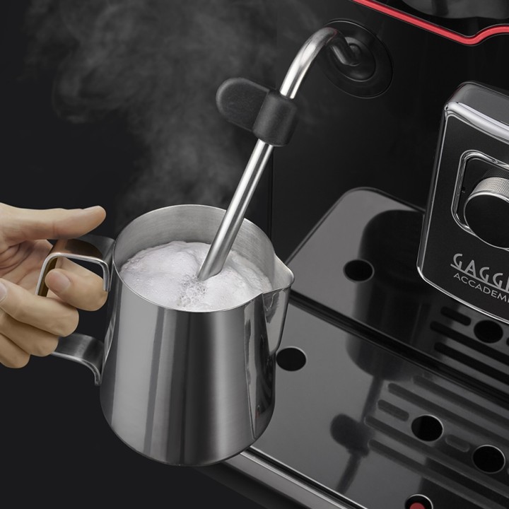 Gaggia Accademia Espressomaskine Inkl. Mælkekande 0,5L & 5x400g Rigtig Kaffe Organic Brun Serie