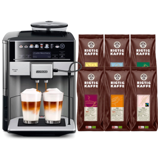 Siemens TE655203RW EQ6 s500 Inkl. 6x400g Rigtig Kaffe Organic