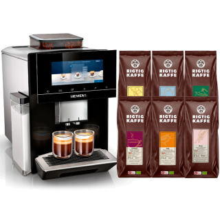 Siemens TQ903R09 EQ900 Espressomaskine Inkl. Rigtig Kaffe Brun Serie 6x400g Hele Kaffebønner