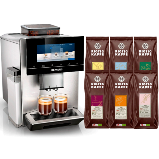 Siemens TQ905R03 EQ900 s500 Espressomaskine Inkl. 8x400g Rigtig Kaffe Organic