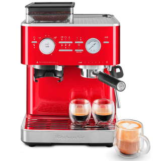 KitchenAid Semiautomatisk Espressomaskine Inkl. Kværn Rød KitchenAid Semiautomatisk Espressomaskine Inkl. Kværn Rød