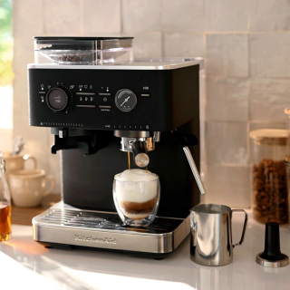 KitchenAid Semiautomatisk Espressomaskine Inkl. Kværn Cast Iron Black