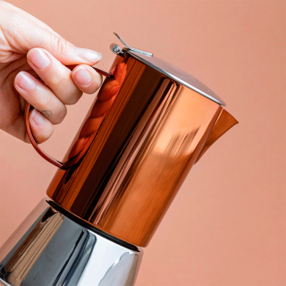 La Cafetière 4 Kop. Espressokande Kobber La Cafetière 4 Kop. Espressokande Kobber