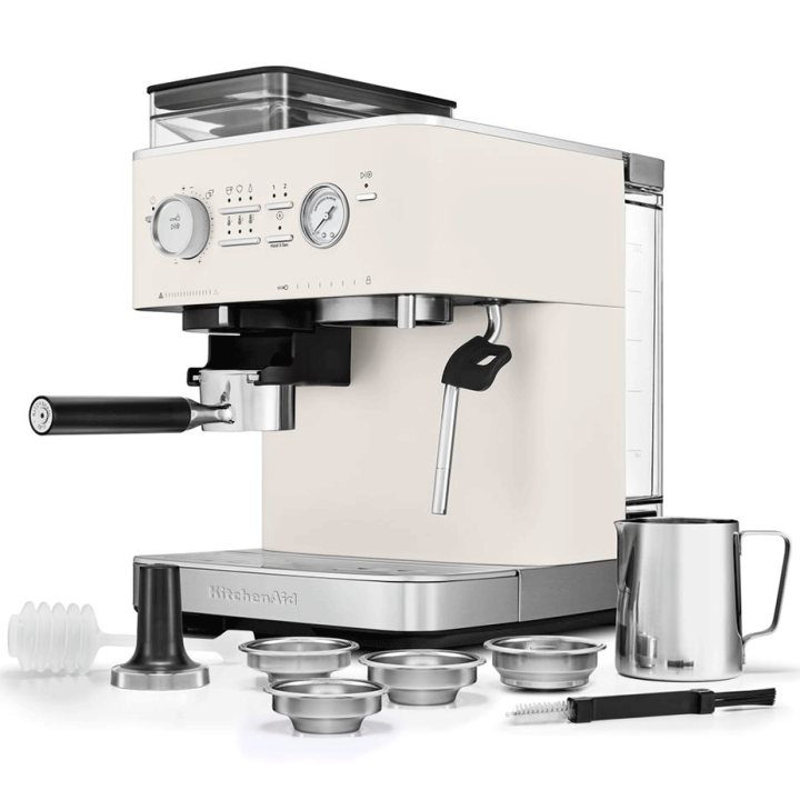 KitchenAid Semiautomatisk Espressomaskine Inkl. Kværn Porcelænshvid