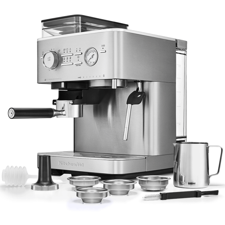 KitchenAid Semiautomatisk Espressomaskine Inkl. Kværn Rustfri Stål