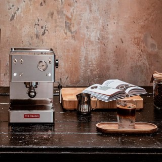 La Pavoni New Casa Bar Stål LPMCBS01EU Espressomaskine Inkl. Ascaso i-Mini I2 Espressokværn & House of Barista Baristaudstyr