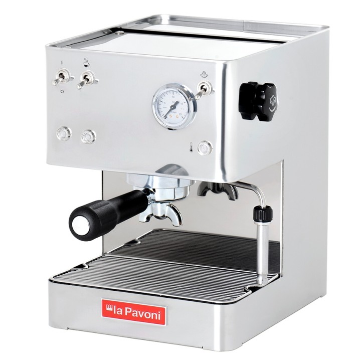 La Pavoni New Casa Bar Stål LPMCBS01EU Espressomaskine Inkl. Ascaso i-Mini I2 Espressokværn & House of Barista Baristaudstyr