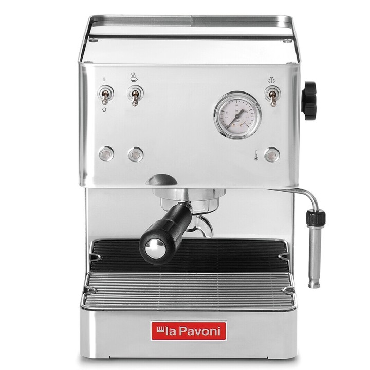 La Pavoni New Casa Bar Stål LPMCBS01EU Espressomaskine Inkl. Ascaso i-Mini I2 Espressokværn & House of Barista Baristaudstyr