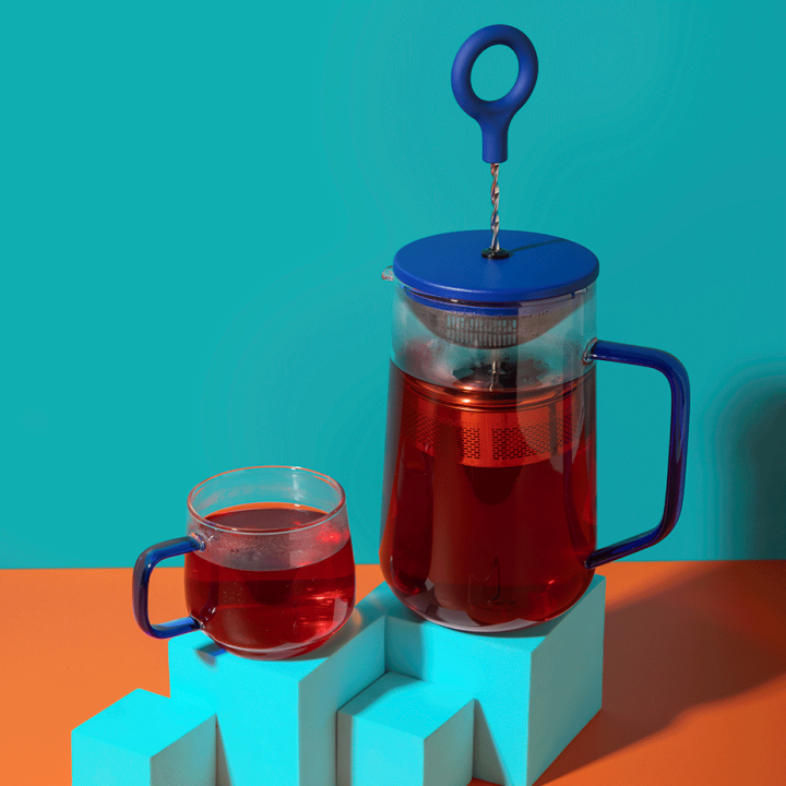 La Cafetière Gyro Spinfuser 1,25 L Tebrygger Blå/Glas La Cafetière Gyro Spinfuser 1,25 L Tebrygger Blå/Glas