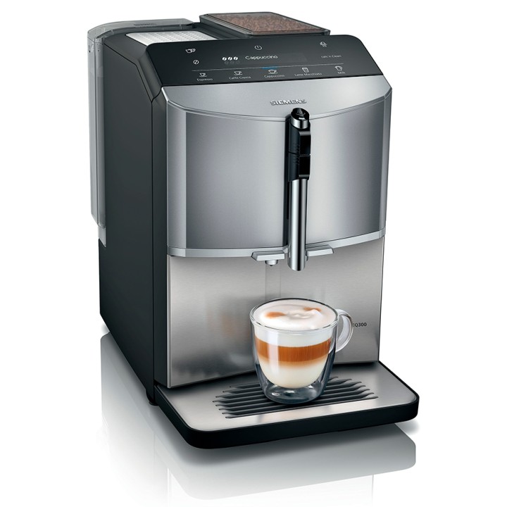 Siemens TF305E04 EQ300 Espressomaskine Inkl. Plejepakke Espresso Care & 1,5kg Rigtig Kaffe Hele Kaffebønner
