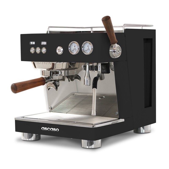 Ascaso Baby T Plus Sort Espressomaskine Inkl. Eureka Mignon Libra 65 Espressokværn, Baristaudstyr, Vandfilterkande & 1kg Kaffe