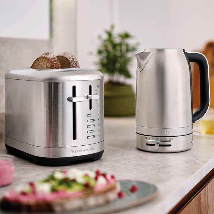 KitchenAid 5KMT2109ESX Brødrister 2 Skiver Stål KitchenAid 5KMT2109ESX Brødrister 2 Skiver Stål