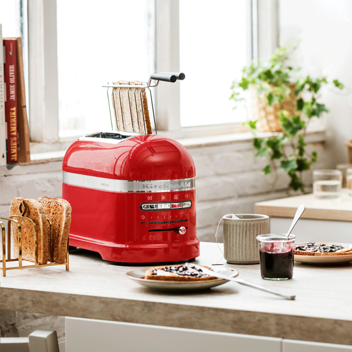 KitchenAid 5KMT2204EER Artisan Brødrister 2 Skiver Rød KitchenAid 5KMT2204EER Artisan Brødrister 2 Skiver Rød