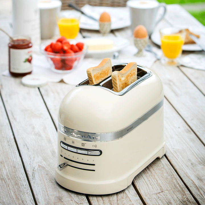 KitchenAid 5KMT2204EAC Artisan Brødrister 2 Skiver Creme KitchenAid 5KMT2204EAC Artisan Brødrister 2 Skiver Creme