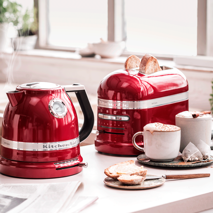 KitchenAid 5KMT2204ECA Artisan Brødrister 2 Skiver Metallic Rød KitchenAid 5KMT2204ECA Artisan Brødrister 2 Skiver Metallic Rød