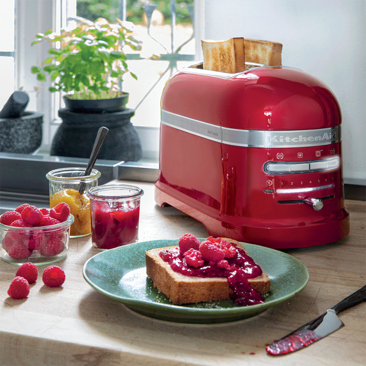 KitchenAid 5KMT2204ECA Artisan Brødrister 2 Skiver Metallic Rød KitchenAid 5KMT2204ECA Artisan Brødrister 2 Skiver Metallic Rød