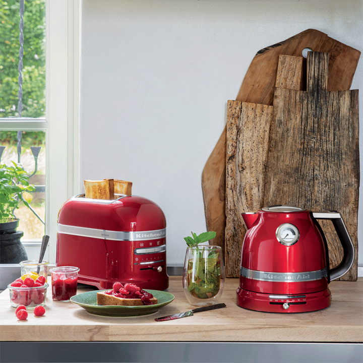 KitchenAid 5KMT2204ECA Artisan Brødrister 2 Skiver Metallic Rød KitchenAid 5KMT2204ECA Artisan Brødrister 2 Skiver Metallic Rød