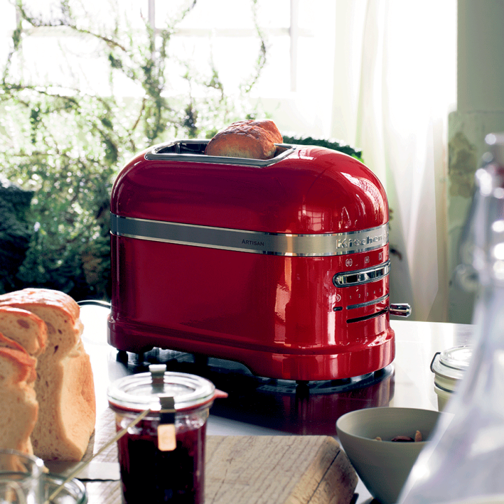 KitchenAid 5KMT2204ECA Artisan Brødrister 2 Skiver Metallic Rød KitchenAid 5KMT2204ECA Artisan Brødrister 2 Skiver Metallic Rød