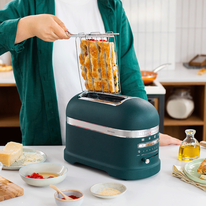 KitchenAid 5KMT2204EPP Artisan Brødrister 2 Skiver Pebbled Palm KitchenAid 5KMT2204EPP Artisan Brødrister 2 Skiver Pebbled Palm