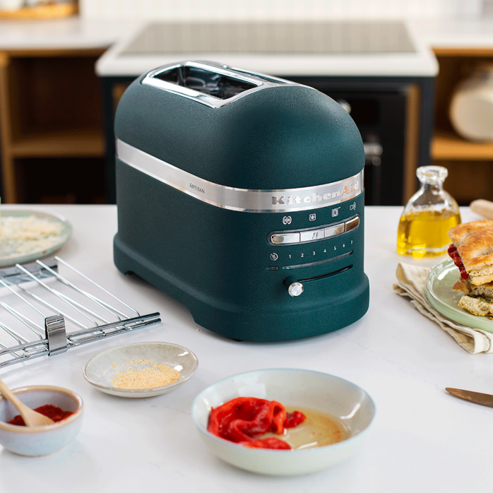 KitchenAid 5KMT2204EPP Artisan Brødrister 2 Skiver Pebbled Palm KitchenAid 5KMT2204EPP Artisan Brødrister 2 Skiver Pebbled Palm