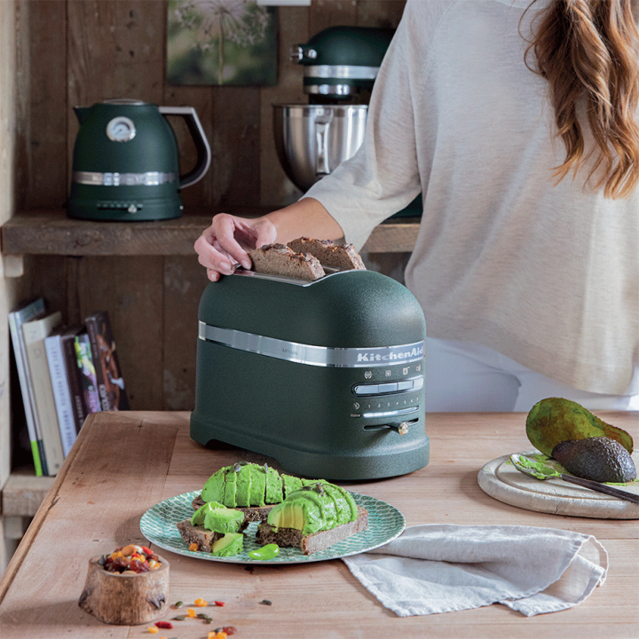 KitchenAid 5KMT2204EPP Artisan Brødrister 2 Skiver Pebbled Palm KitchenAid 5KMT2204EPP Artisan Brødrister 2 Skiver Pebbled Palm