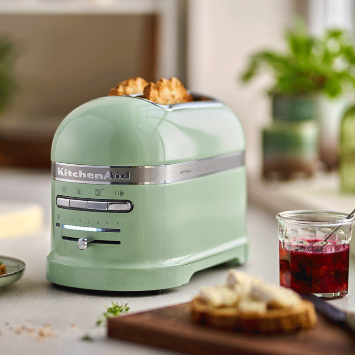 KitchenAid 5KMT2204EPT Artisan Brødrister 2 Skiver Pistacie Grøn KitchenAid 5KMT2204EPT Artisan Brødrister 2 Skiver Pistacie Grøn