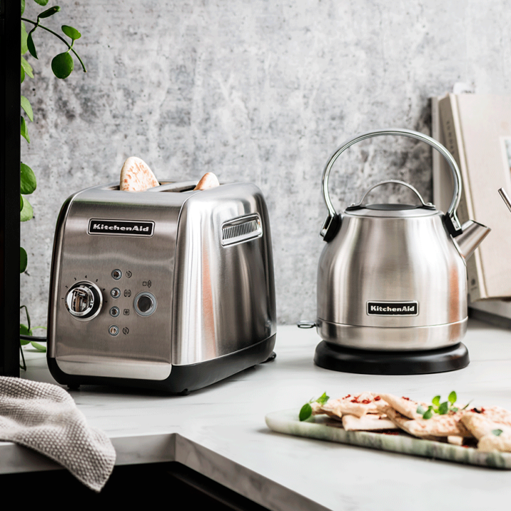 KitchenAid 5KMT221ESX Brødrister 2 Skiver Stål KitchenAid 5KMT221ESX Brødrister 2 Skiver Stål