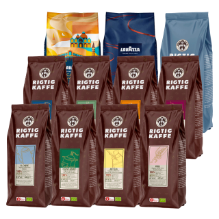Rigtig Kaffe & Lavazza Mixpakke 6,2kg Hele kaffebønner Rigtig Kaffe & Lavazza Mixpakke 6,2kg Hele kaffebønner