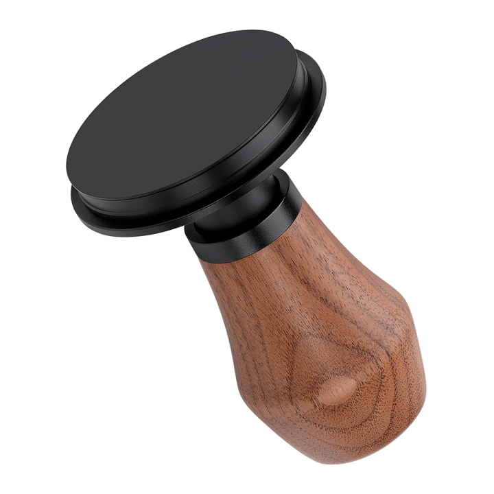Normcore V4 Tamper med Fjeder & Titaniumsbelægning 58 mm Valnød