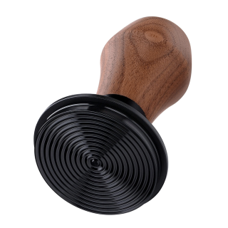 Normcore V4 Tamper med Fjeder, Riller & Titaniumsbelægning 58 mm Valnød