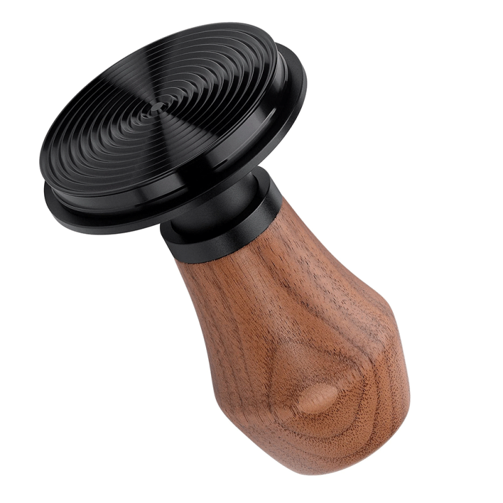Normcore V4 Tamper med Fjeder, Riller & Titaniumsbelægning 58 mm Valnød