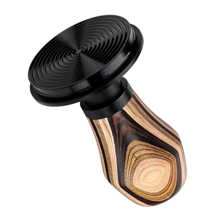 Normcore V4 Tamper med Fjeder, Riller & Titaniumsbelægning 58 mm Flerfarvet Træ