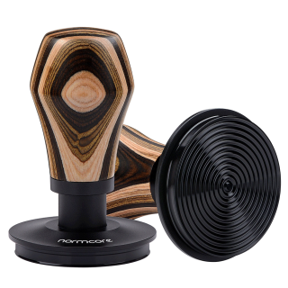 Normcore V4 Tamper med Fjeder, Riller & Titaniumsbelægning 58 mm Flerfarvet Træ