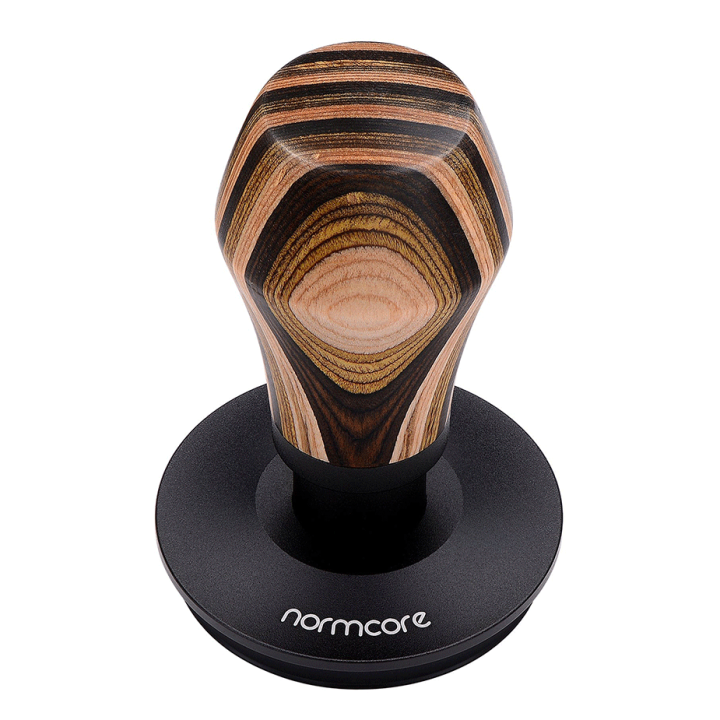 Normcore V4 Tamper med Fjeder, Riller & Titaniumsbelægning 58 mm Flerfarvet Træ