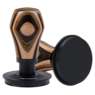 Normcore V4 Tamper med Fjeder & Titaniumsbelægning 58 mm Flerfarvet Træ