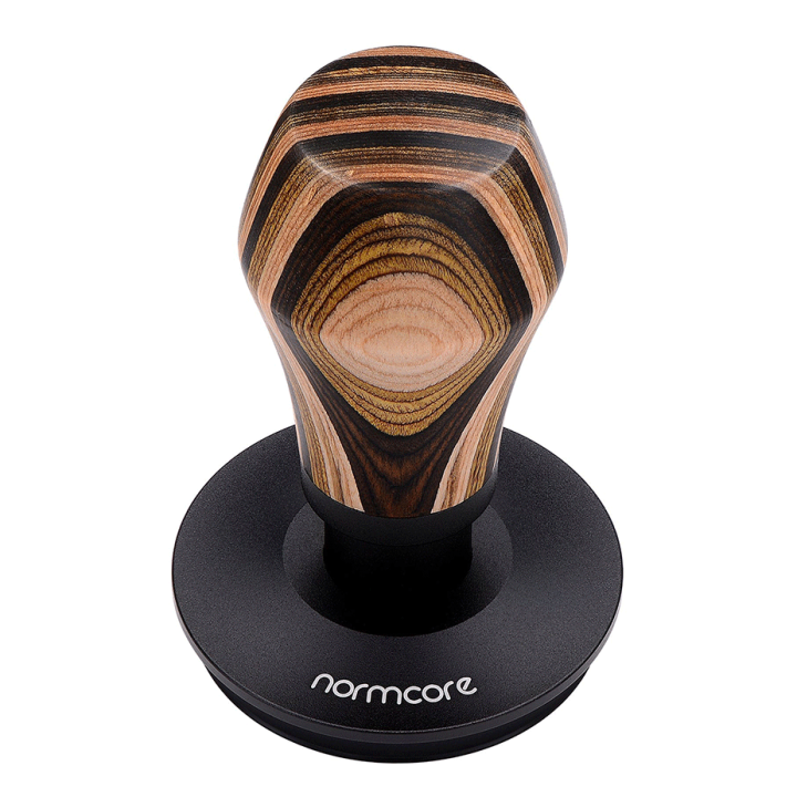 Normcore V4 Tamper med Fjeder & Titaniumsbelægning 58 mm Flerfarvet Træ