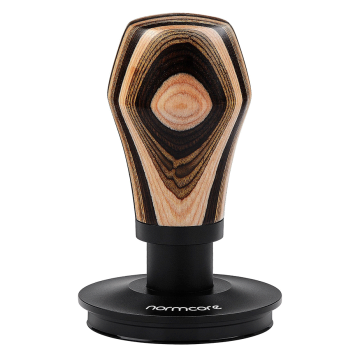Normcore V4 Tamper med Fjeder & Titaniumsbelægning 58 mm Flerfarvet Træ