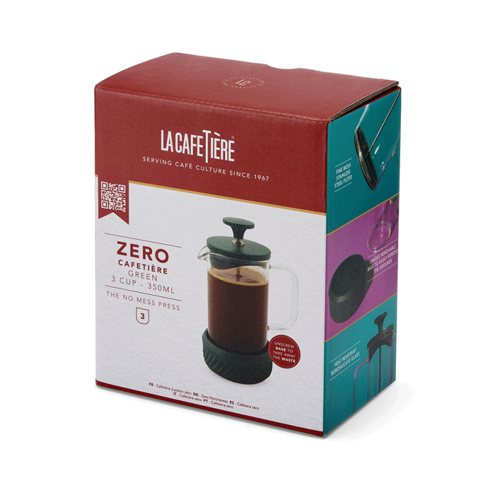 La Cafetière Zero 3 Kop. Stempelkande Grøn