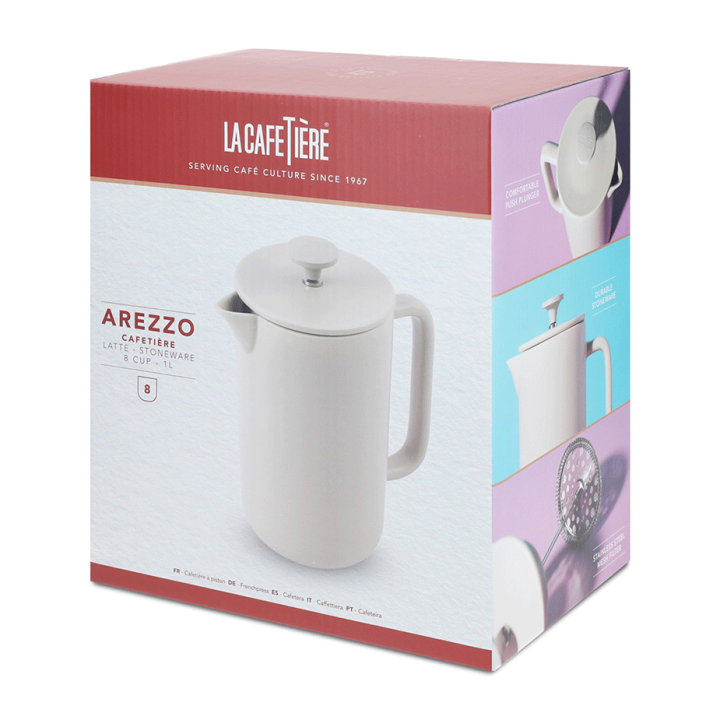 La Cafetière Arezzo 8 Kop. Stempelkande Latte