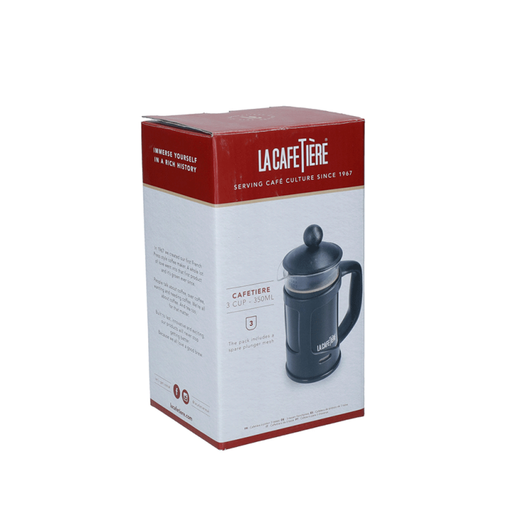 La Cafetiere 3 Kop. Stempelkande Sort La Cafetiere 3 Kop. Stempelkande Sort